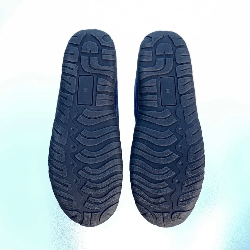 Men’s Totes Toasties Navy Blue Memory Foam Slippers ~ Medium 8-9